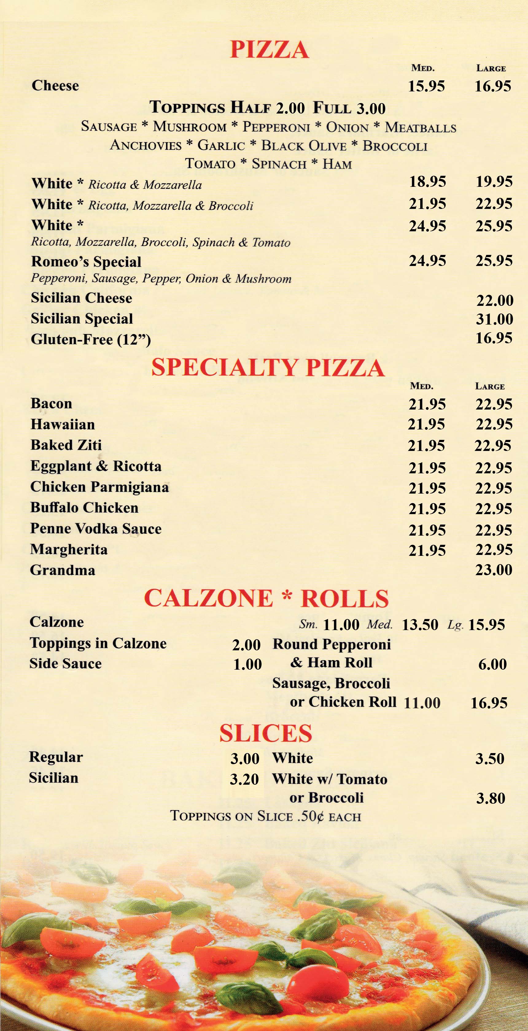 Pizza & Specialty Pizza